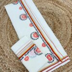 Pulyilakara Lotus Vibe Premium Cotton Set Mundu | The Pearl Cart