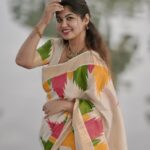 Gopuram Multi Colour Temple Golden Tissue Saree | The Pearl Cart
