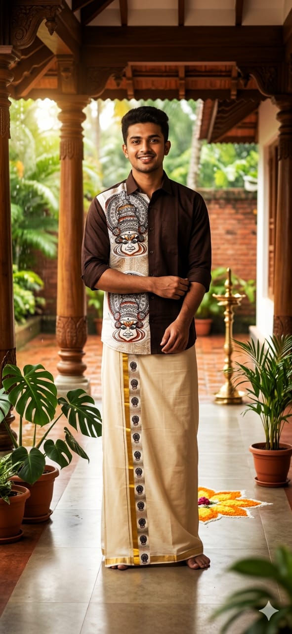 Kathakali One Side Printed Shirt | The Pearl Cart