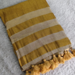 Premium Linen Tissue Gold Saree | The Pearl Cart