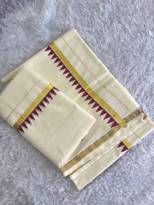 The Pearl Cart | Temple Set Saree
