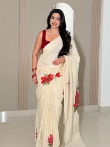 Pushpam - Floral Cotton Saree